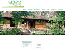 Tablet Screenshot of periyarriverlodge.com